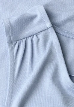 Top aus Jersey mit Elastiksaum
