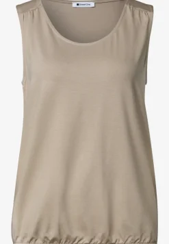 Top aus Jersey mit Elastiksaum
