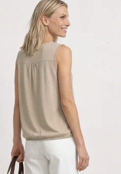 Top aus Jersey mit Elastiksaum