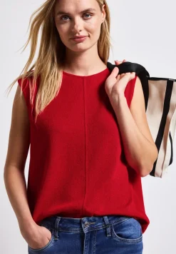 Top im Strick-Look