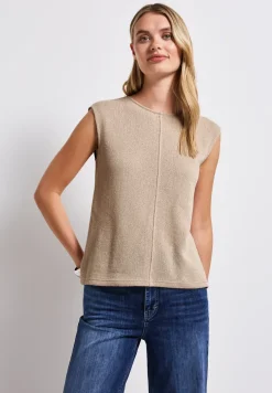 Top im Strick-Look