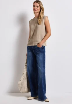 Top im Strick-Look