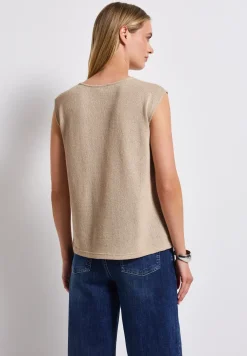 Top im Strick-Look