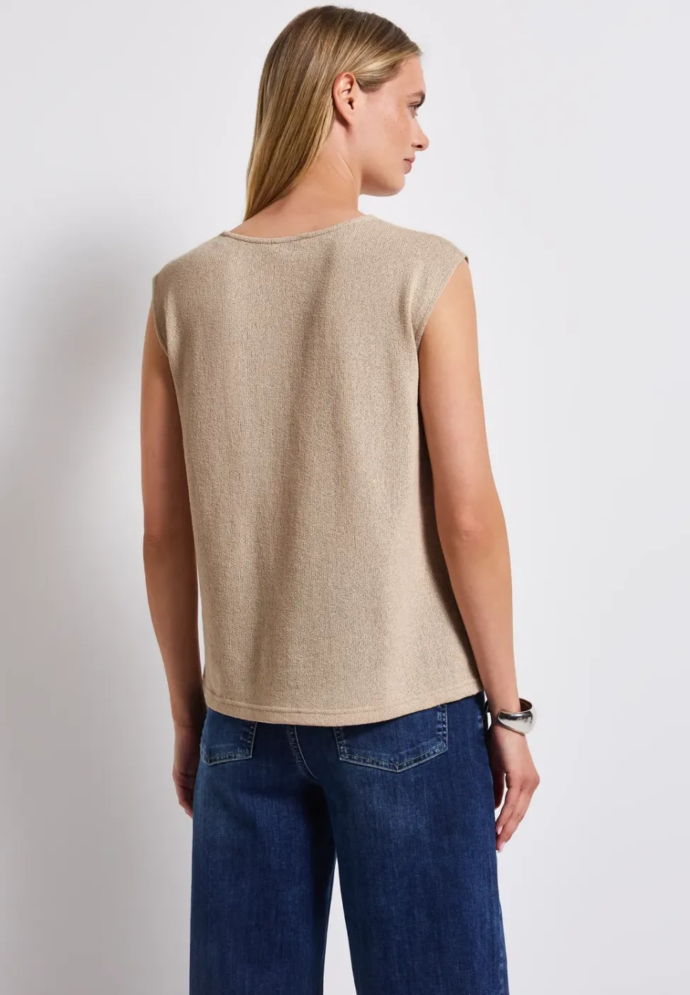 Top im Strick-Look