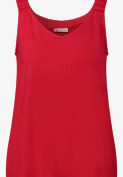 Top mit Raffung