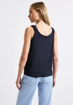 Top mit Raffung