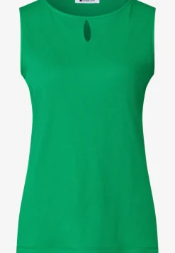 Top mit Rundhals und Cut-Out-Detail