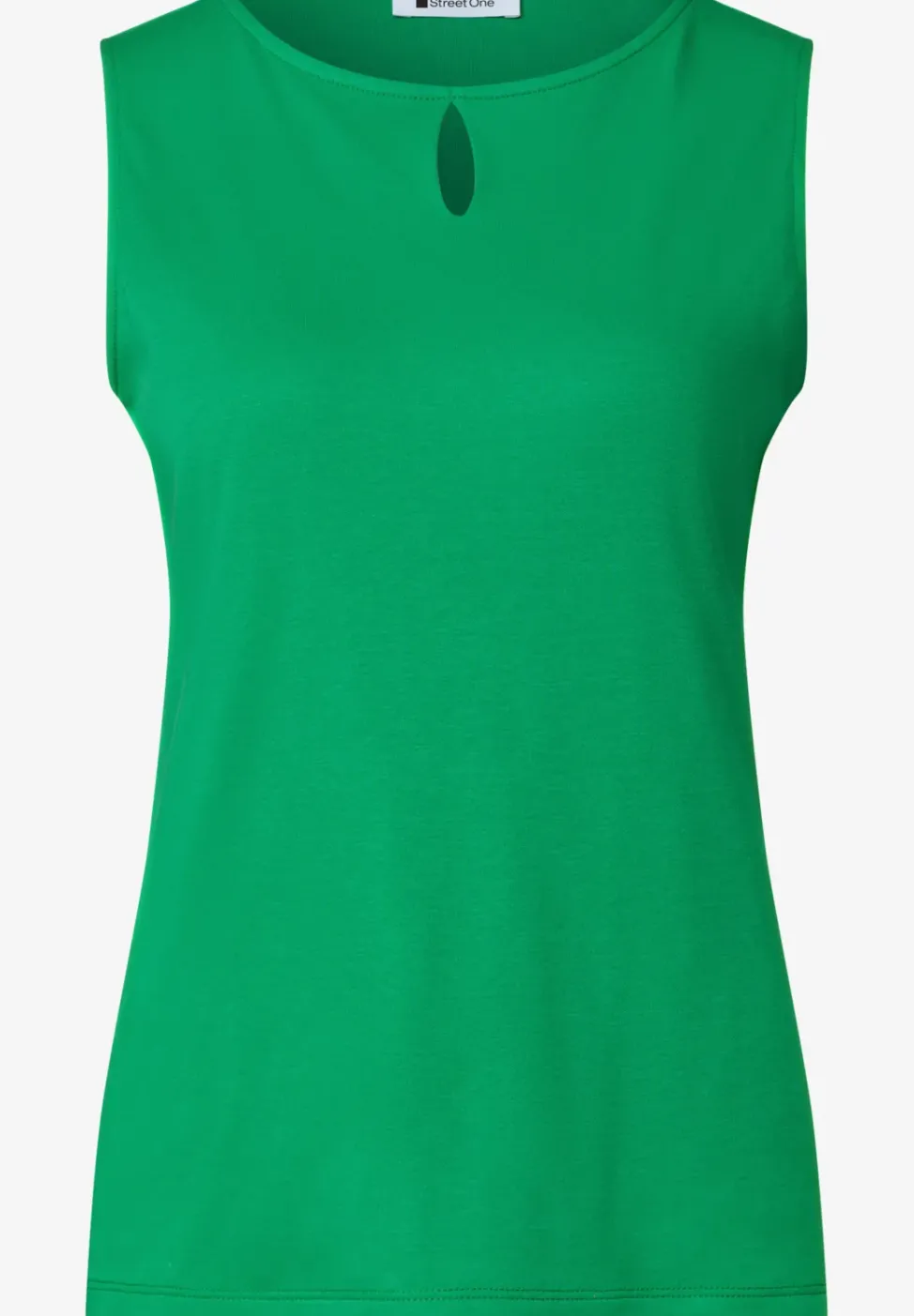 Top mit Rundhals und Cut-Out-Detail
