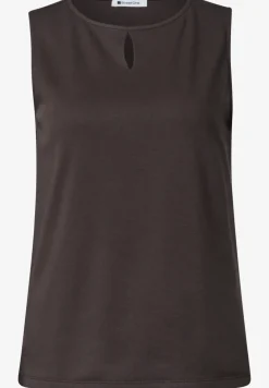 Top mit Rundhals und Cut-Out-Detail