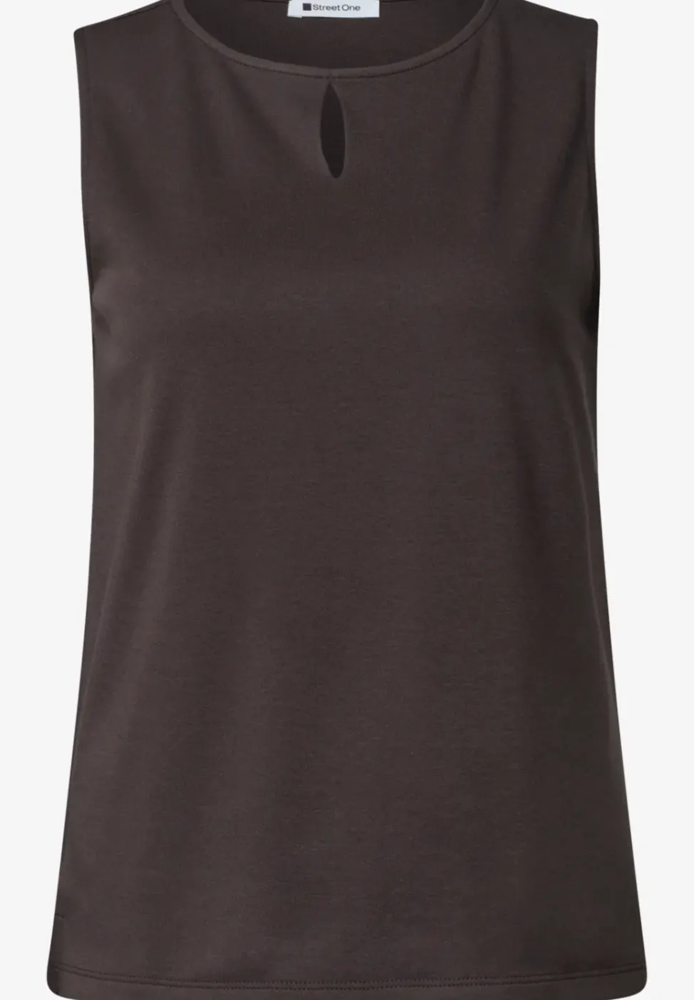 Top mit Rundhals und Cut-Out-Detail