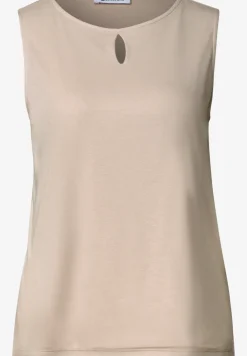 Top mit Rundhals und Cut-Out-Detail