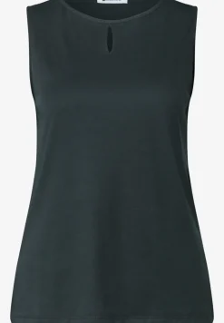 Top mit Rundhals und Cut-Out-Detail