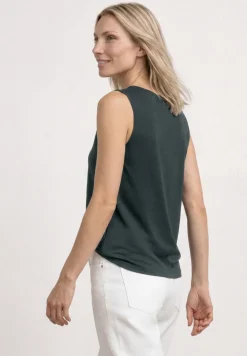 Top mit Rundhals und Cut-Out-Detail