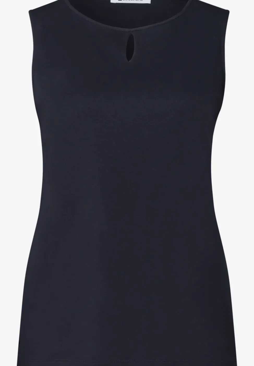Top mit Rundhals und Cut-Out-Detail