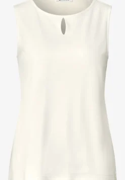 Top mit Rundhals und Cut-Out-Detail