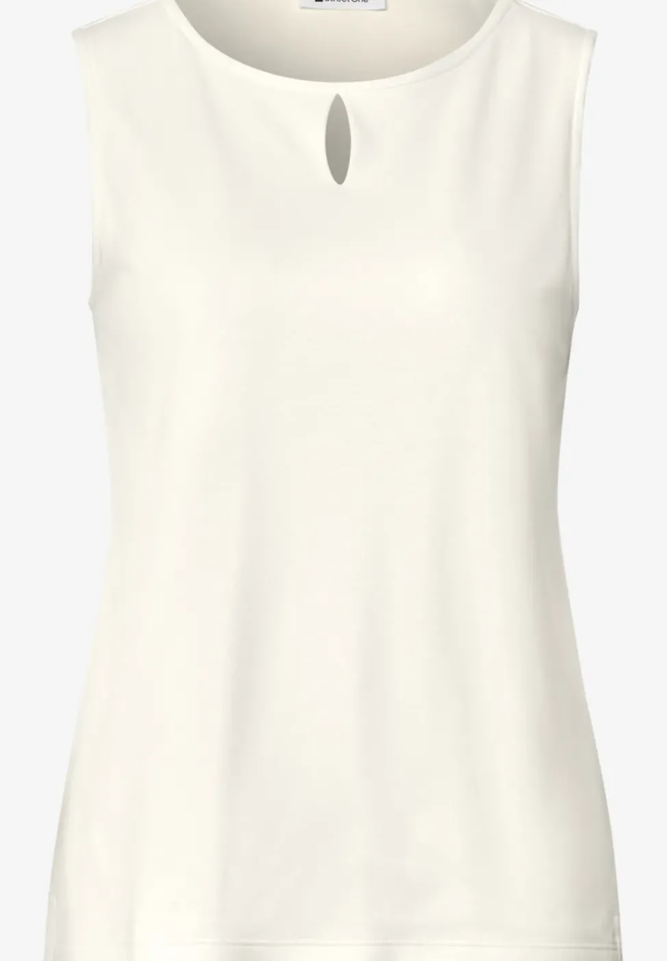Top mit Rundhals und Cut-Out-Detail