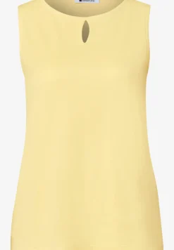 Top mit Rundhals und Cut-Out-Detail