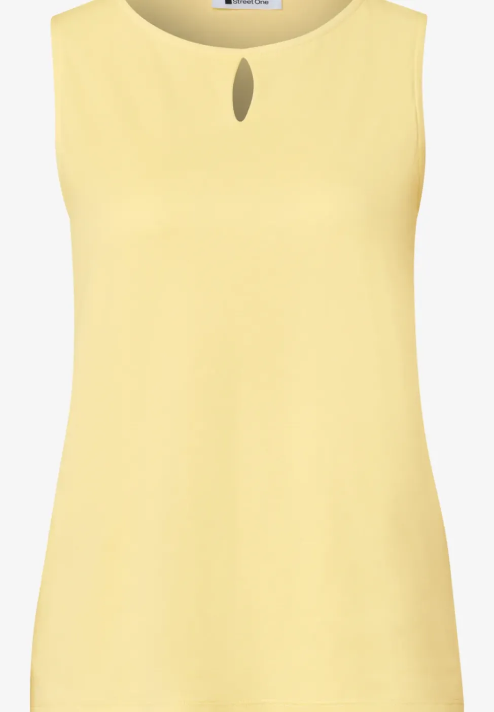 Top mit Rundhals und Cut-Out-Detail