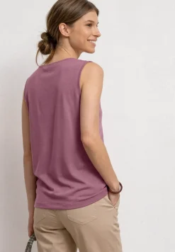 Top mit Rundhals und Cut-Out-Detail