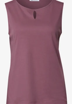 Top mit Rundhals und Cut-Out-Detail