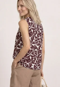 Top mit Rundhals und Print