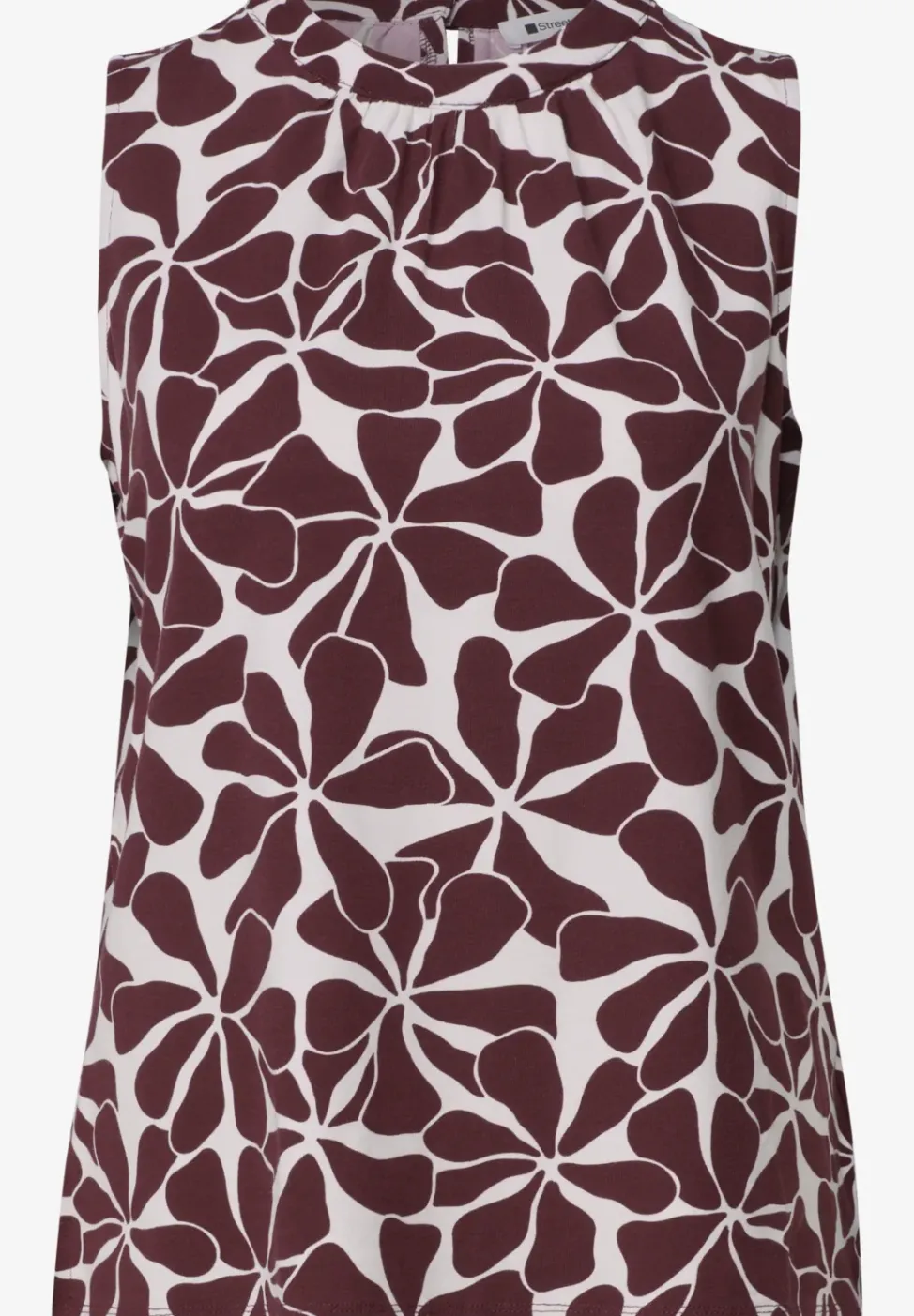 Top mit Rundhals und Print