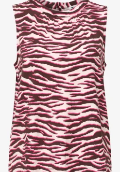 Top mit Rundhals und Print