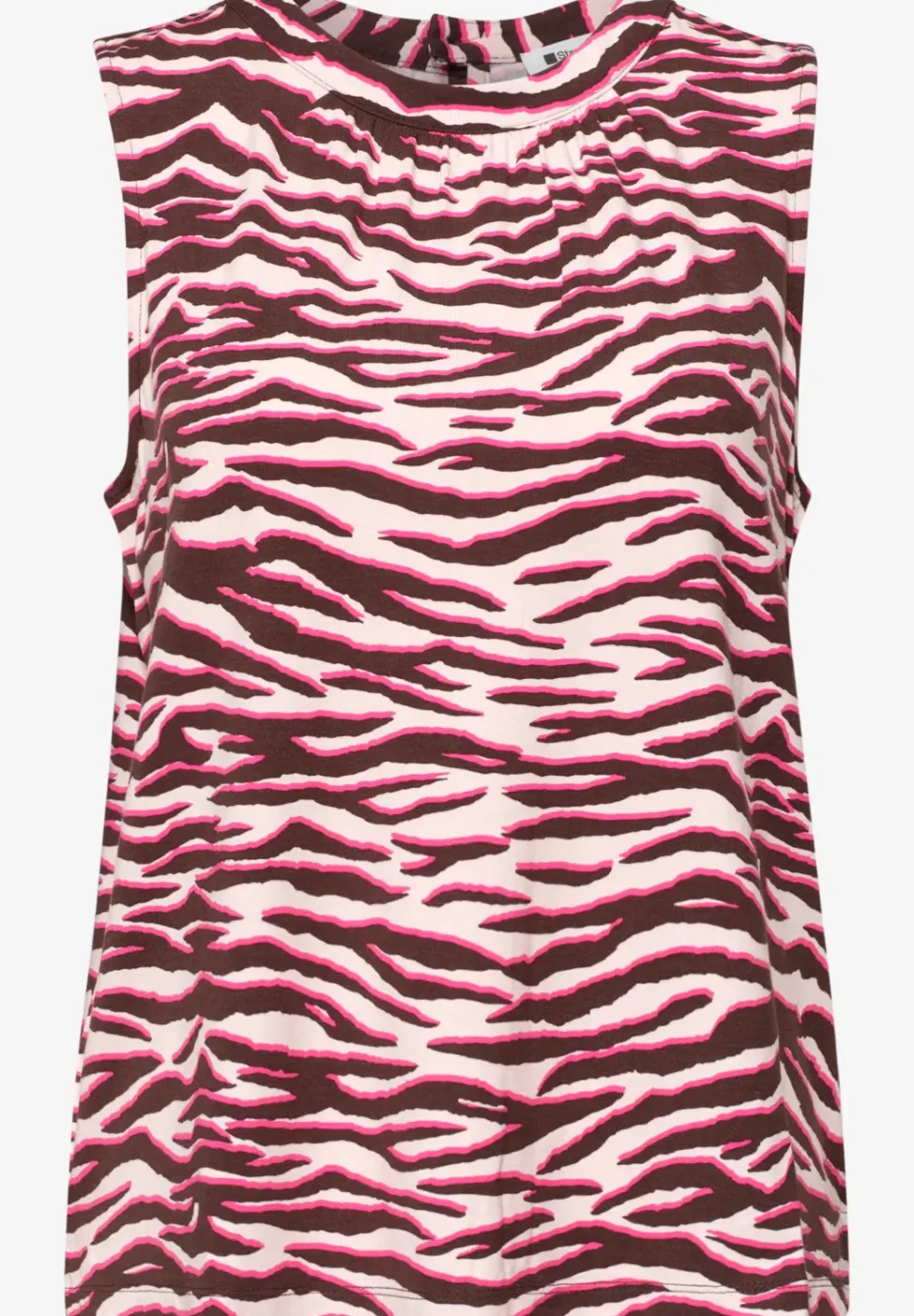 Top mit Rundhals und Print