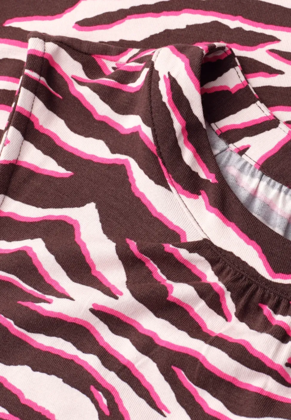 Top mit Rundhals und Print
