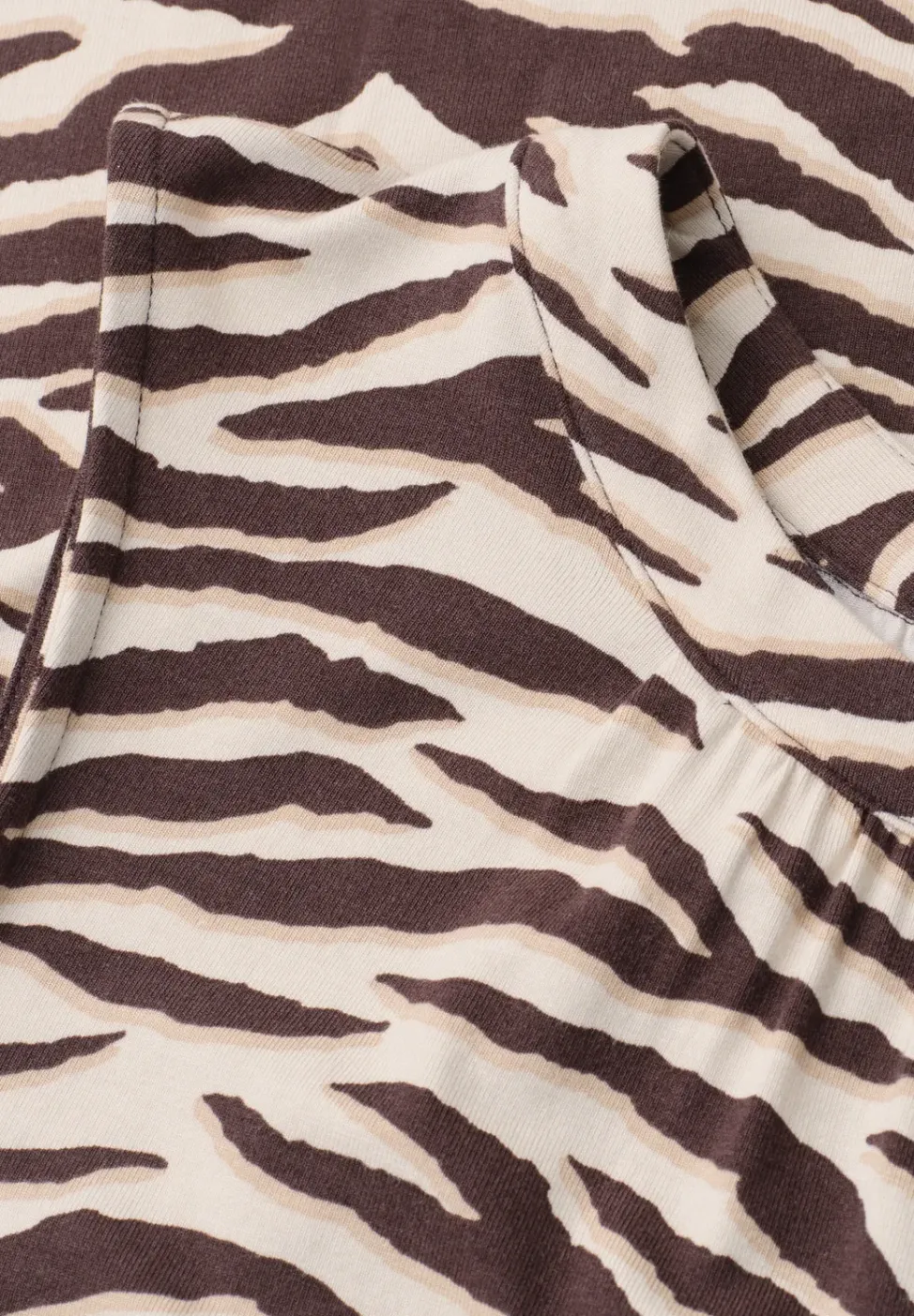 Top mit Rundhals und Print