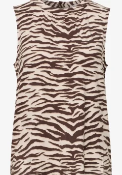 Top mit Rundhals und Print