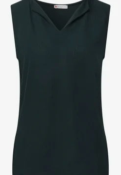 Top mit Split Neck