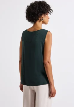 Top mit Split Neck