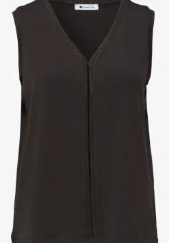 Top mit V-Neck und Crochet-Tape