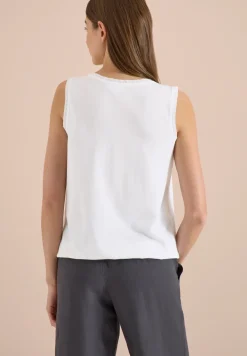 Top mit V-Neck und Crochet-Tape