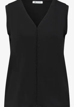 Top mit V-Neck und Crochet-Tape