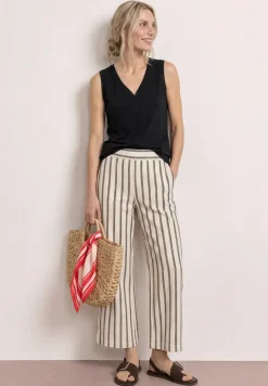 Top mit V-Neck und Crochet-Tape
