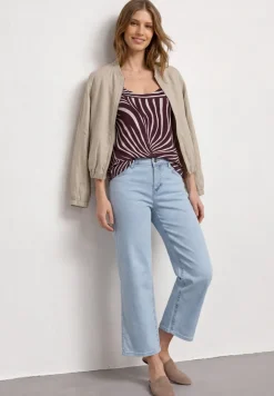 Top mit V-Neck und Deko-Detail