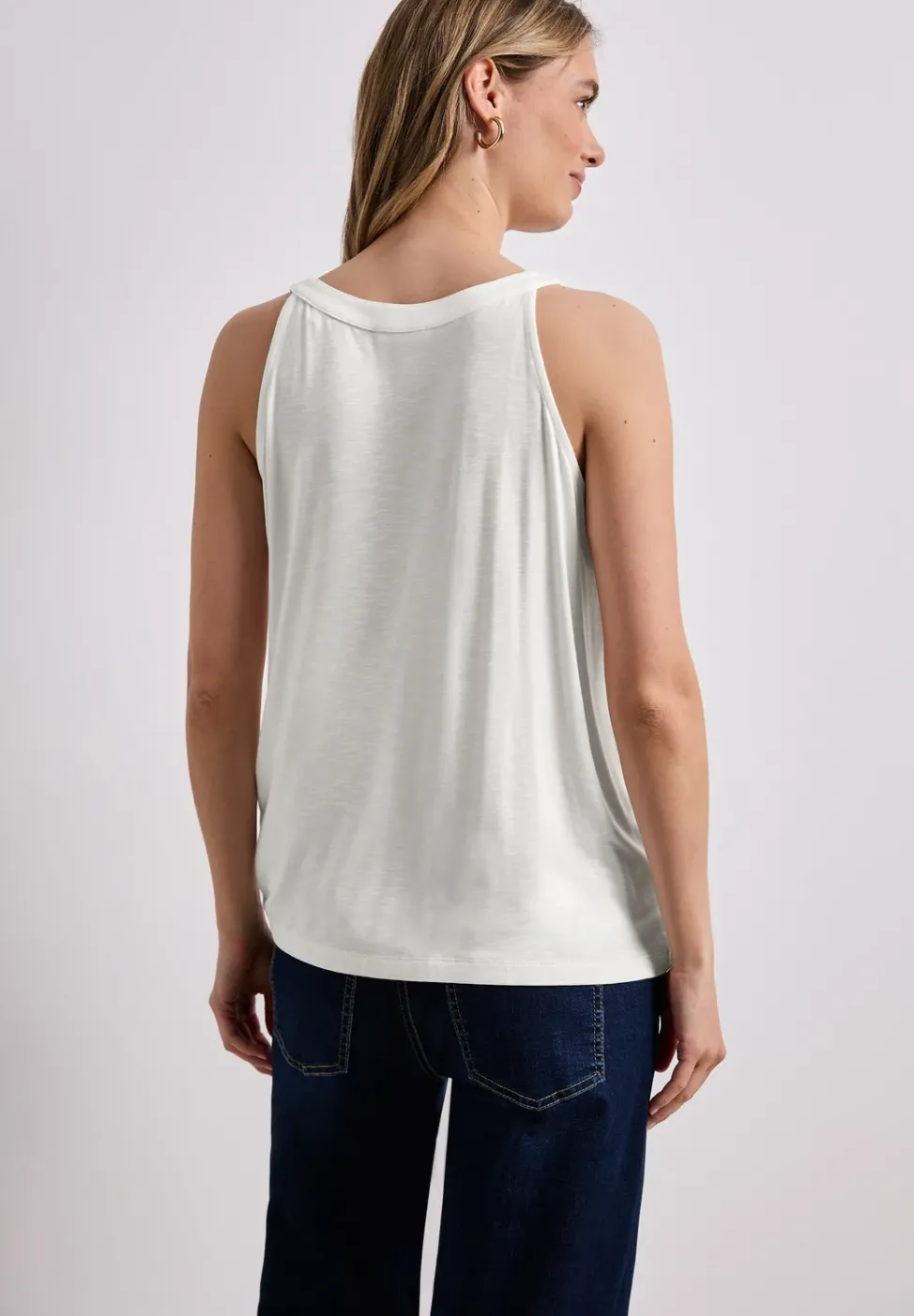 Top mit V-Neck und Deko-Detail