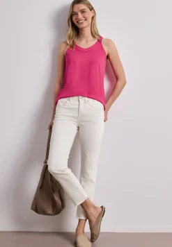Top mit V-Neck und Deko-Detail