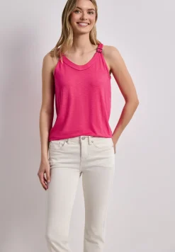 Top mit V-Neck und Deko-Detail