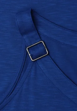 Top mit V-Neck und Deko-Detail