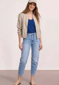Top mit V-Neck und Deko-Detail
