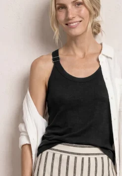 Top mit V-Neck und Deko-Detail