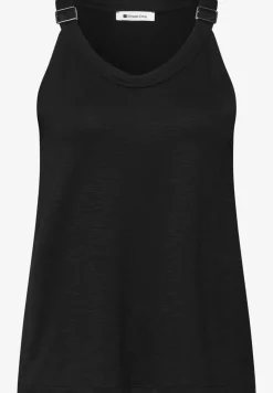 Top mit V-Neck und Deko-Detail