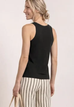 Top mit V-Neck und Deko-Detail