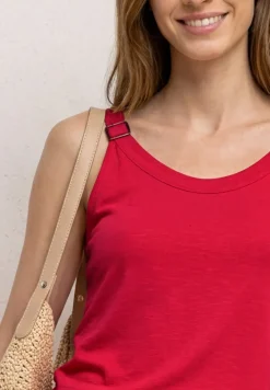 Top mit V-Neck und Deko-Detail
