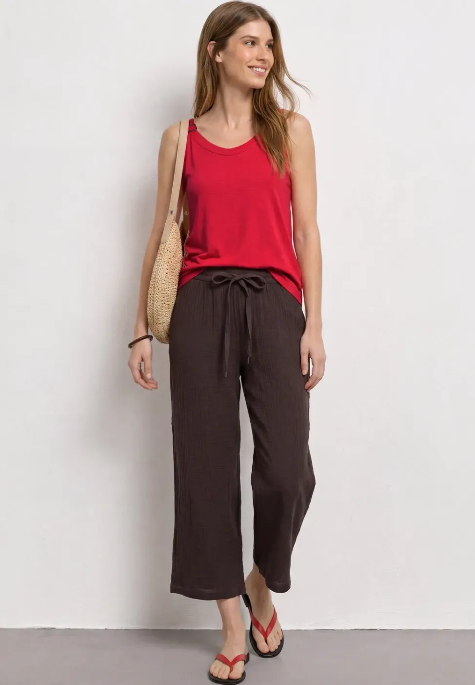 Top mit V-Neck und Deko-Detail