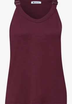 Top mit V-Neck und Deko-Detail
