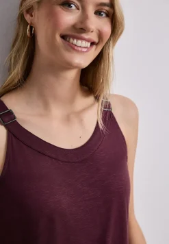 Top mit V-Neck und Deko-Detail